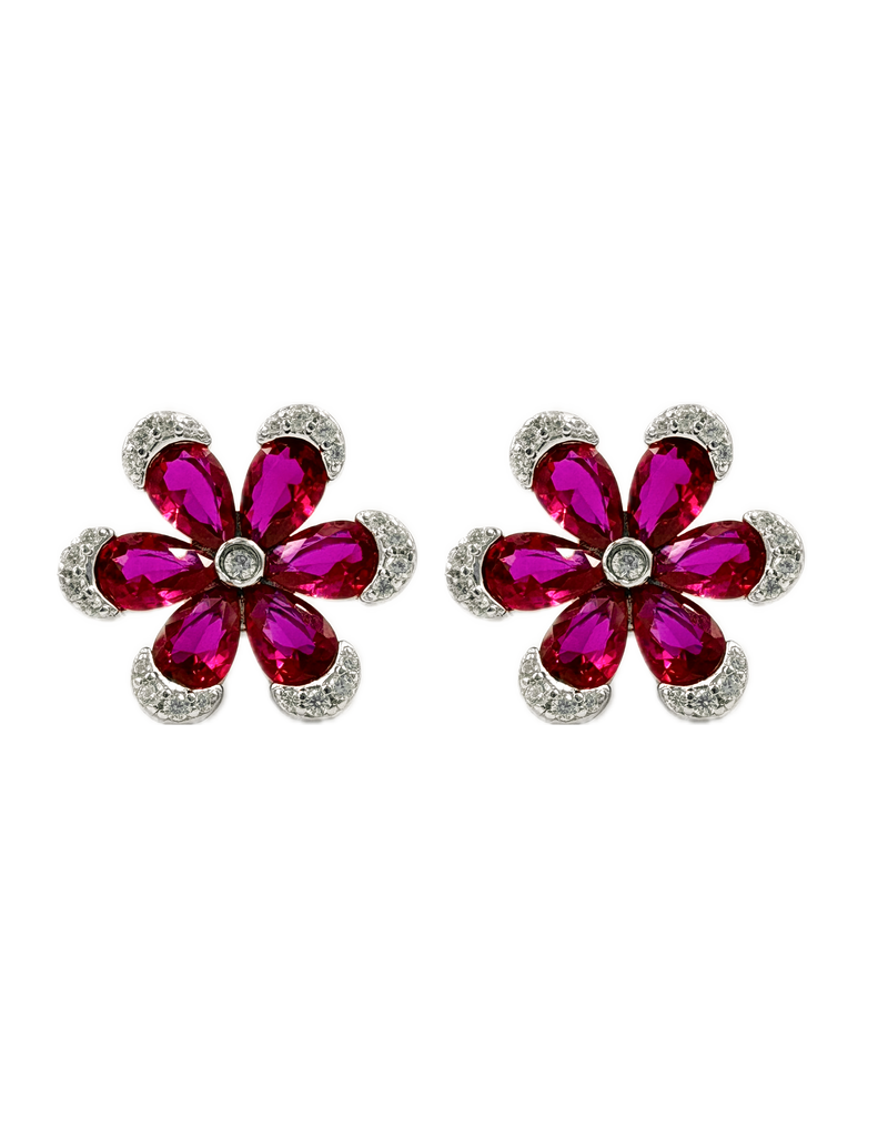 Ruby Rosee Petal Earrings