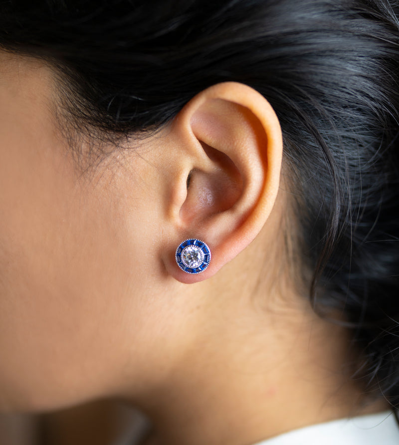 Bottega Blue Studs