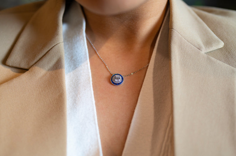 Bottega Blue Pendant